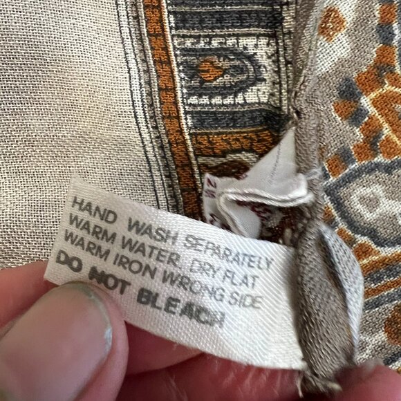 Vintage Rayon Scarf Made in Italy for Strawbridge & Clothier  C. 1970s - Picture 7 of 14